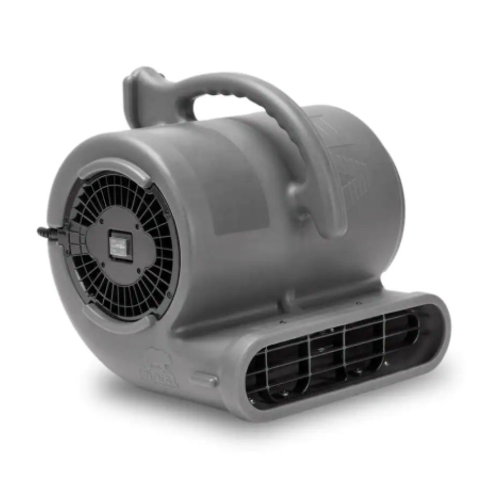 B-Air 1/2 HP Air Mover for Janitorial Water Damage Restoration Stackable Carpet Dryer Floor Blower Fan in Grey