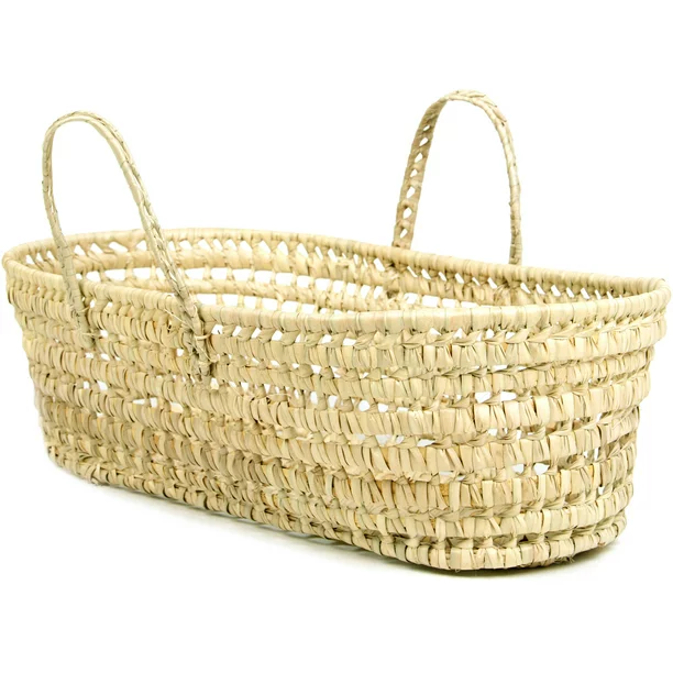 Tadpoles Organic Palm Leaf Moses Basket