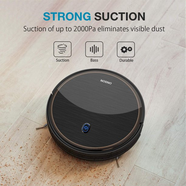 Onson Robot Vacuum. 2100PA Robotic Vacuum Cleaner With Boundary Strips