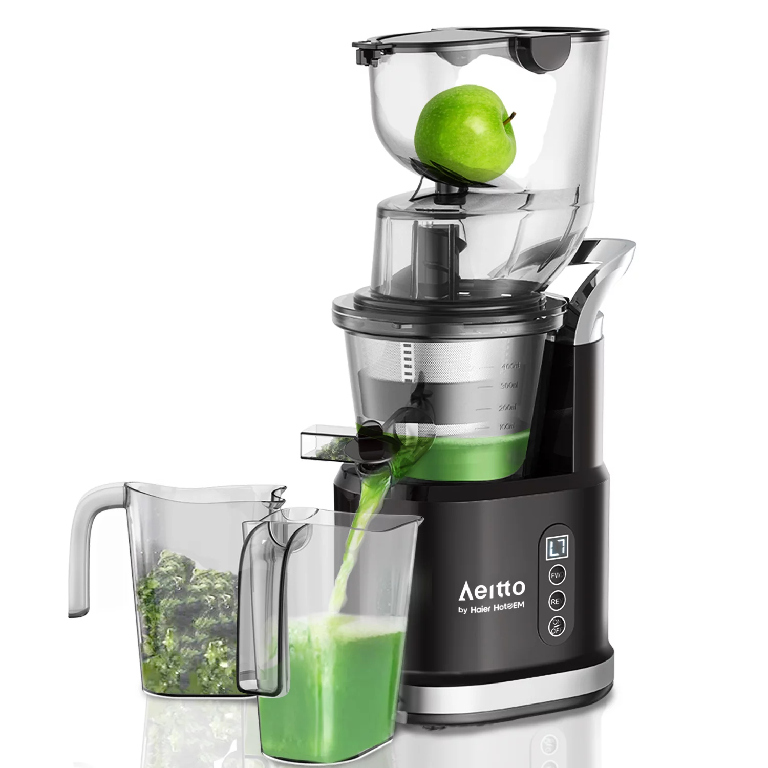 Aeitto Cold Press Juicer Pro. Slow Masticating Juicer Machines. Big Wide 3.2-in Chute. BPA-Free. Quiet Motor