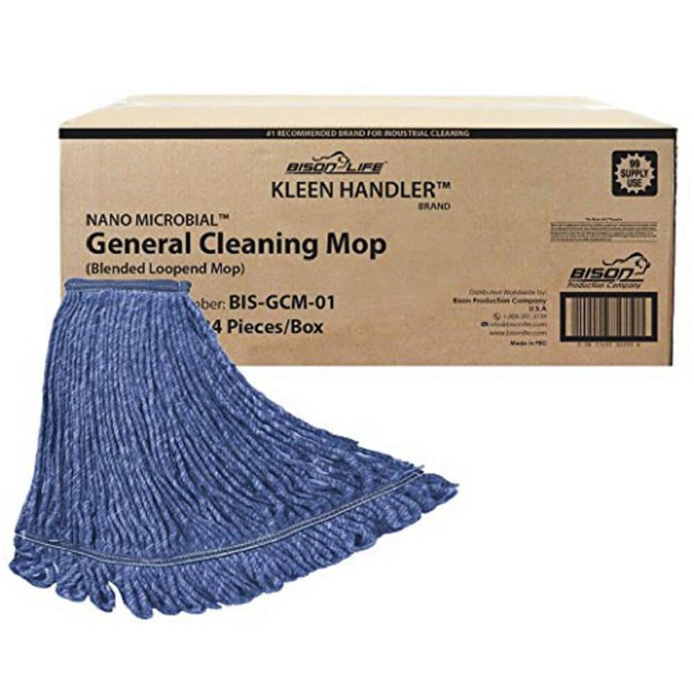 Kleen Handler Heavy-Duty Commercial Mop Head Replacement. Cleaning Mop Head Refill (Case of 24)