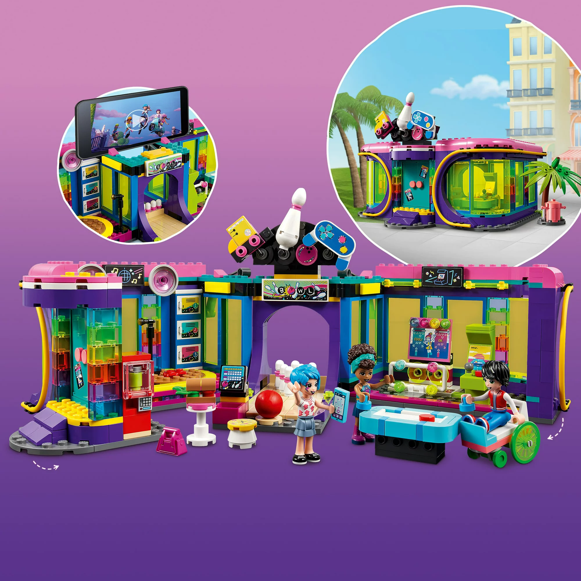 Lego Friends Roller Disco Arcade 41708 Building Set (642 Pieces)
