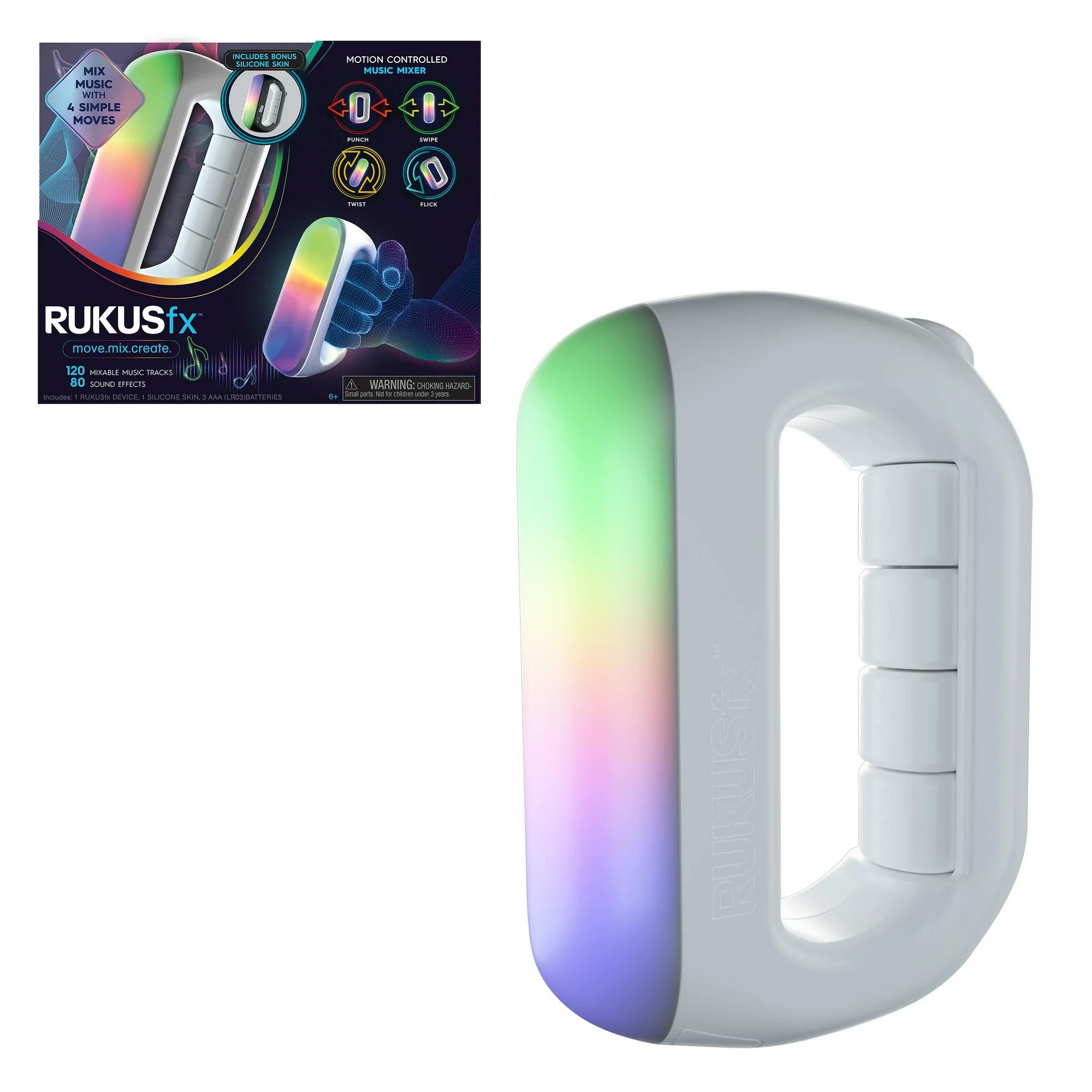 RUKUSfx Motion-Controlled Music Mixer. Lights and Sounds Music