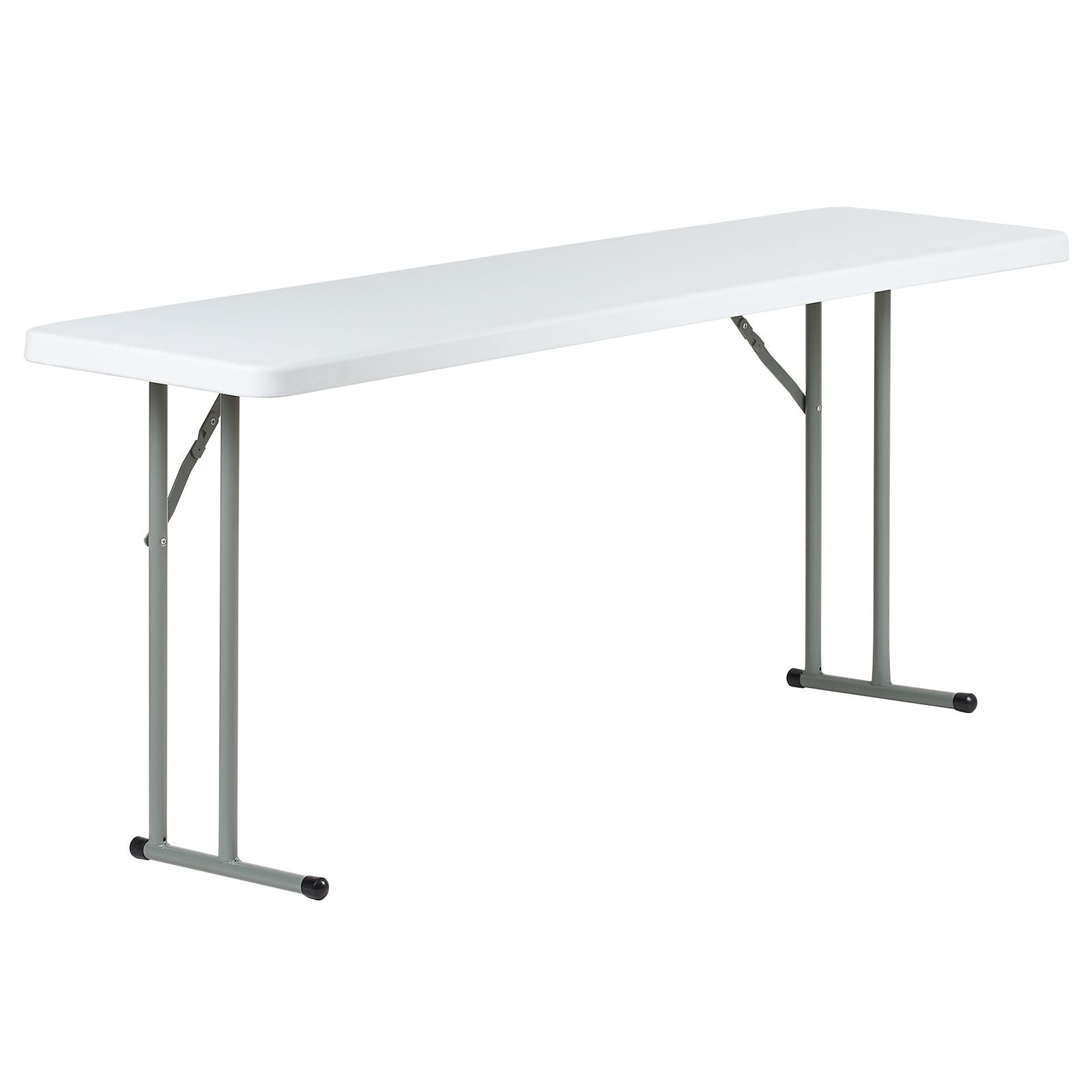 Sugift 6 ft Plastic Folding Training Table. White