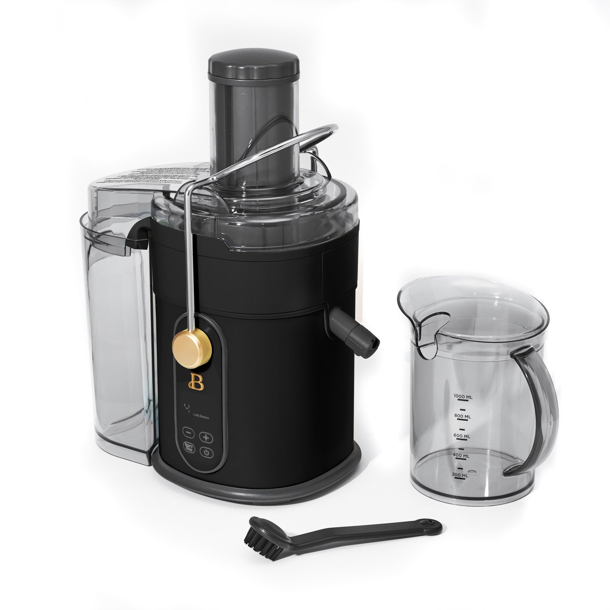Beautiful 5-Speed 1000W Electric Juice Extractor with Touch Activated Display. Black Sesame by Drew Barrymore