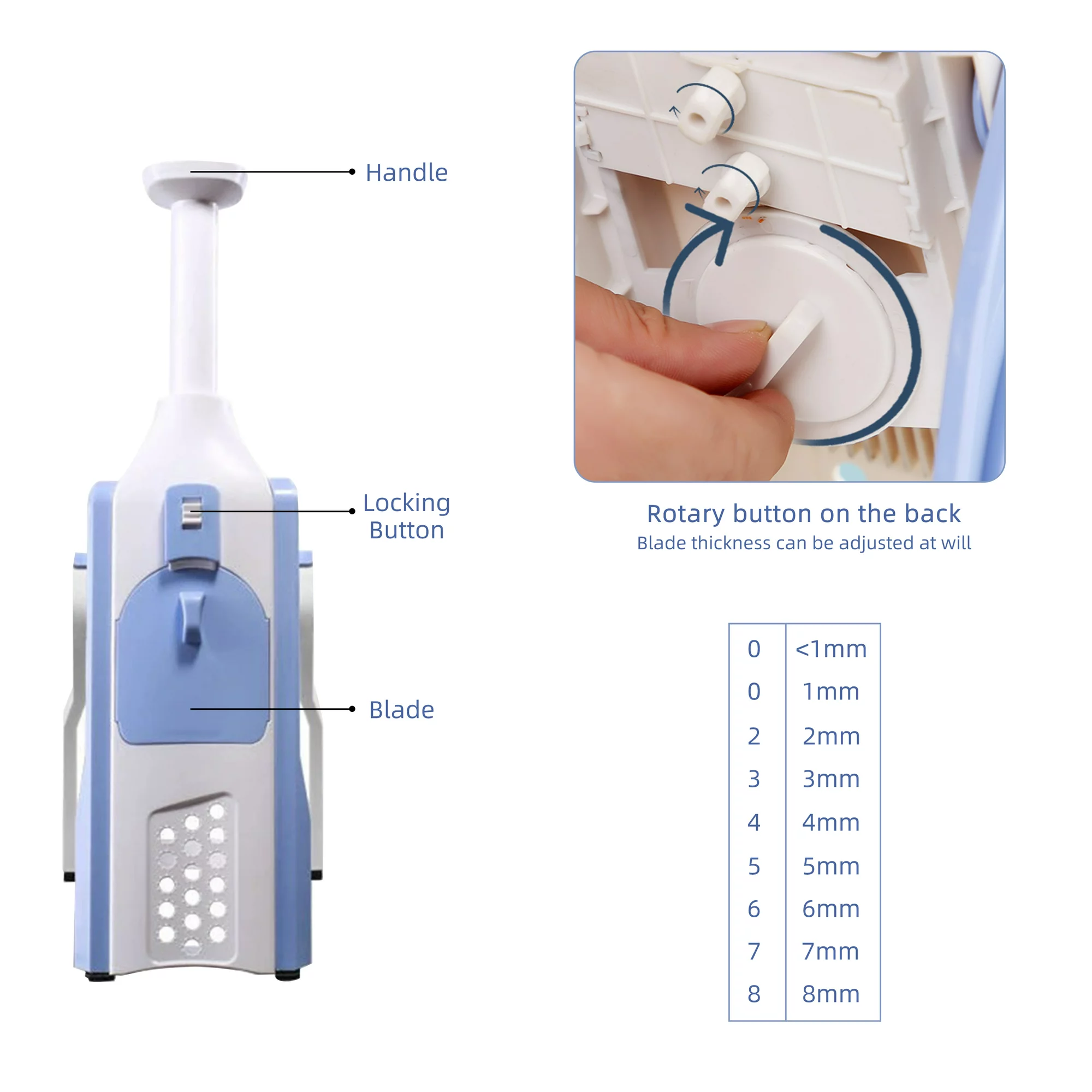 WZCPCV Safe Vegetable Slicer. Safe Slice Mandoline Slicer