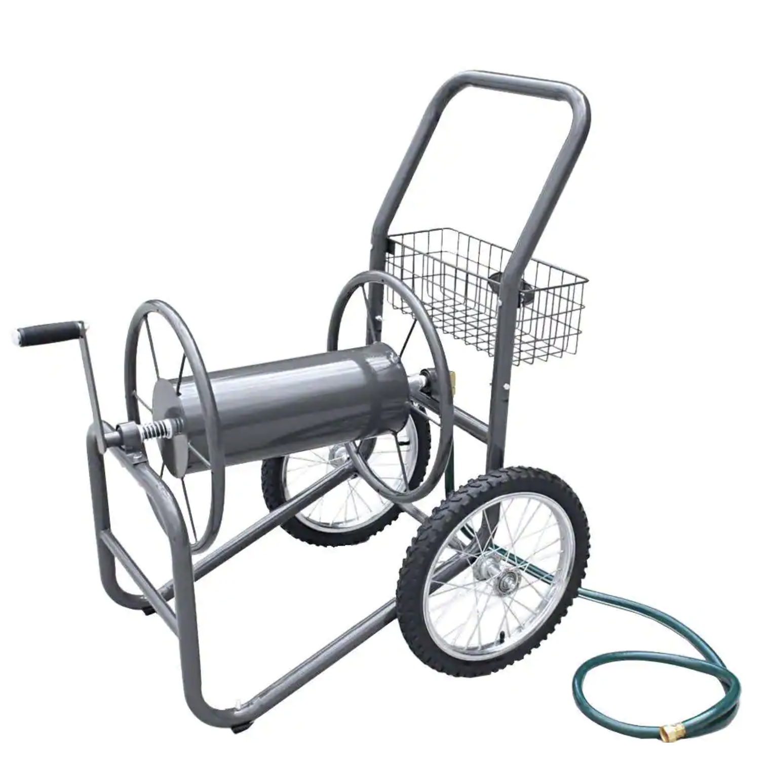 Liberty Garden 880 300 ft. 2-Wheel Industrial Hose Cart. Gray
