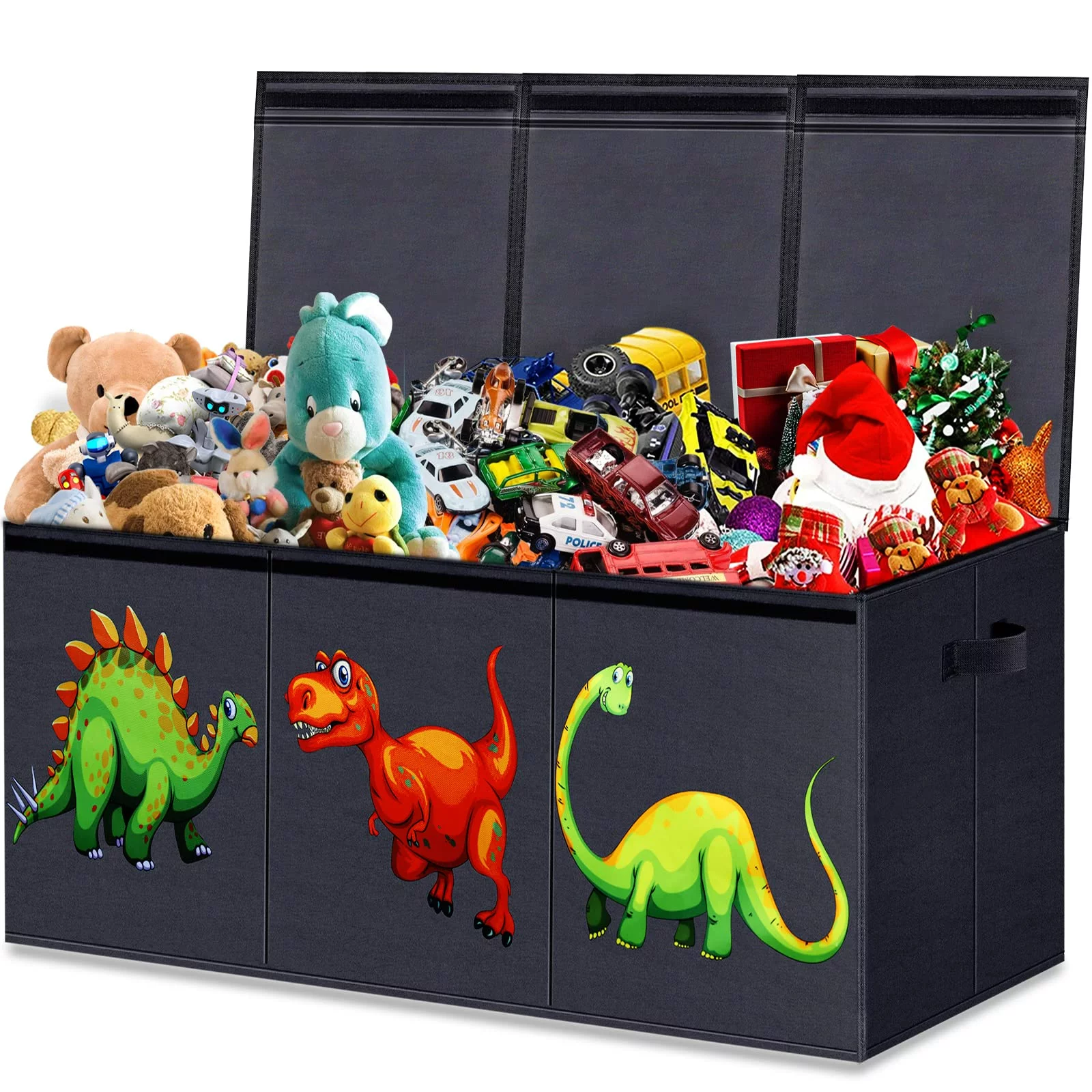 Annkie Toy Storage Chest. Large Kids Toy Box Chest Storage With Lids. Black
