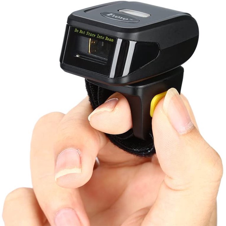 Eyoyo 1D Wireless Ring Barcode Scanner