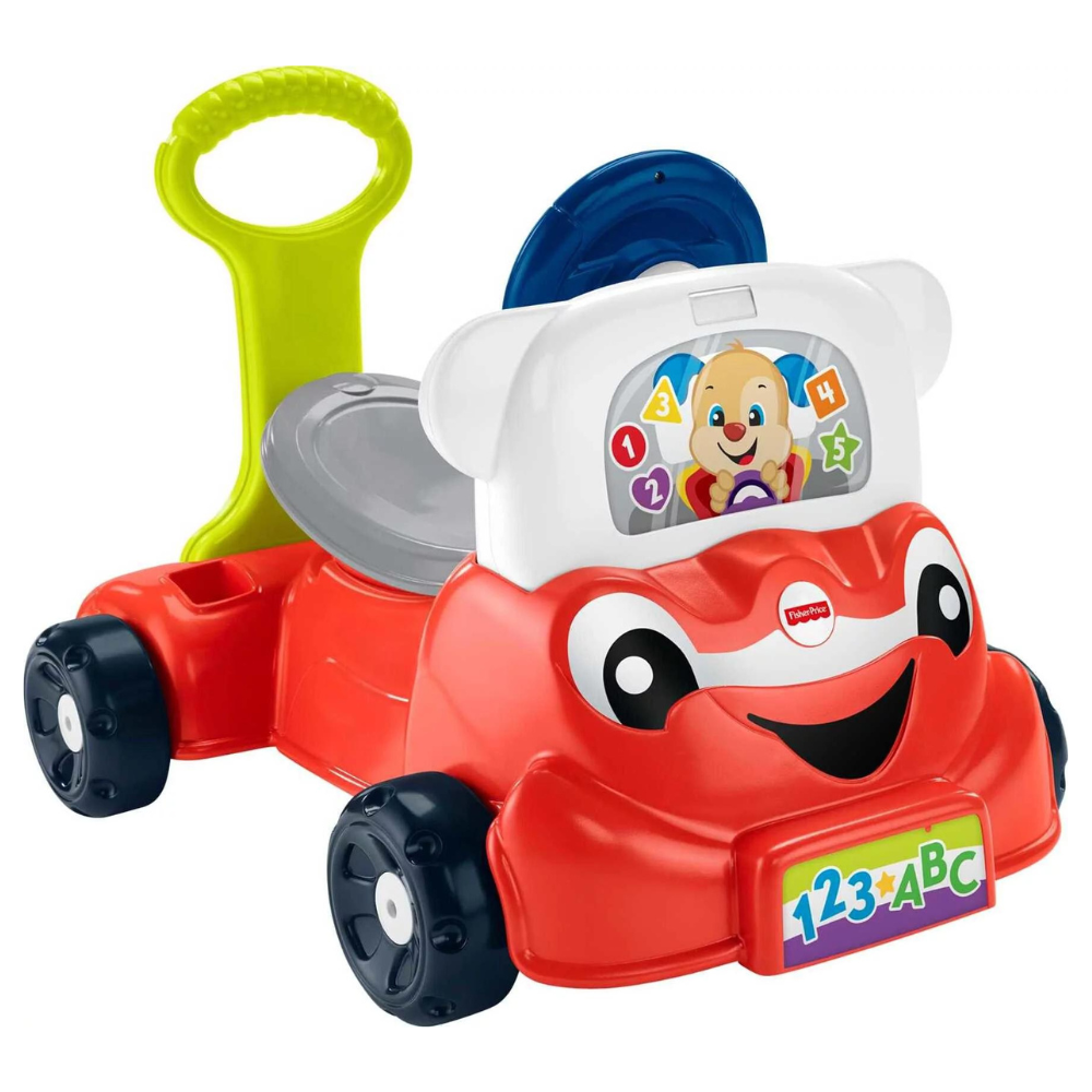 Fisher-Price Laugh & Learn 3-in-1 Smart Car. Interactive Baby Ride-On Toy