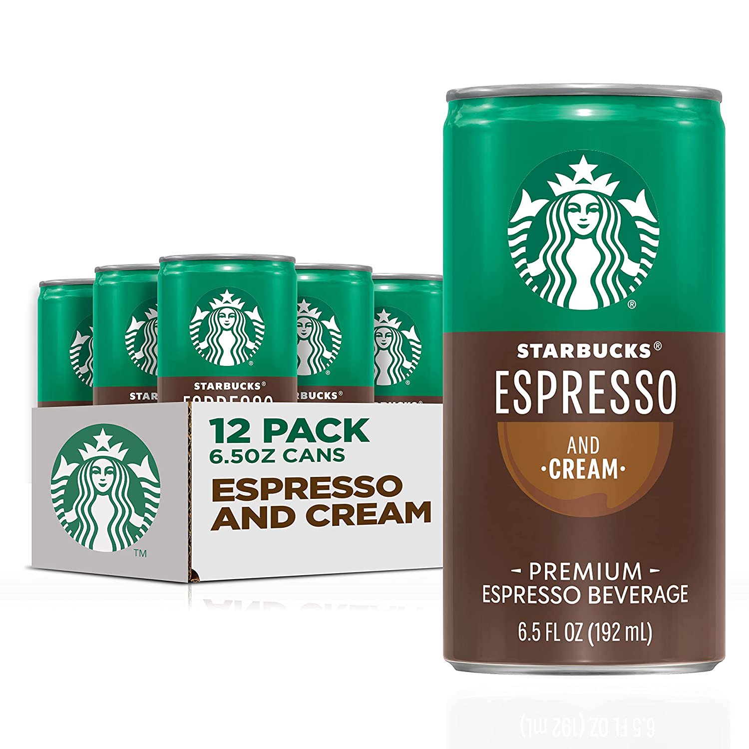 Starbucks Doubleshot Espresso & Cream Premium Coffee Drink. 6.5 oz Cans