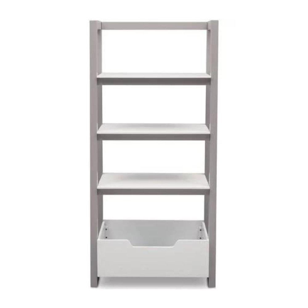 Delta Children Gateway Ladder Shelf. Grey/White