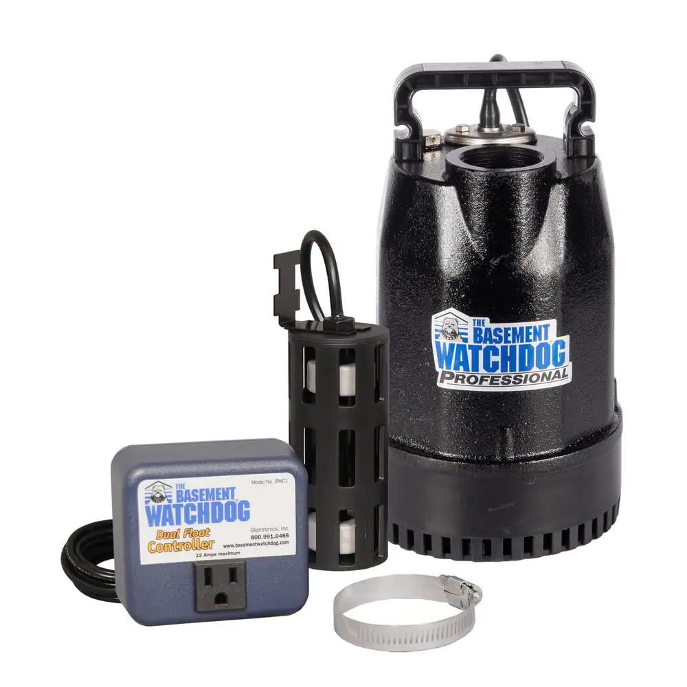 Basement Watchdog 1/3 HP Cast Iron Submersible Sump Pump