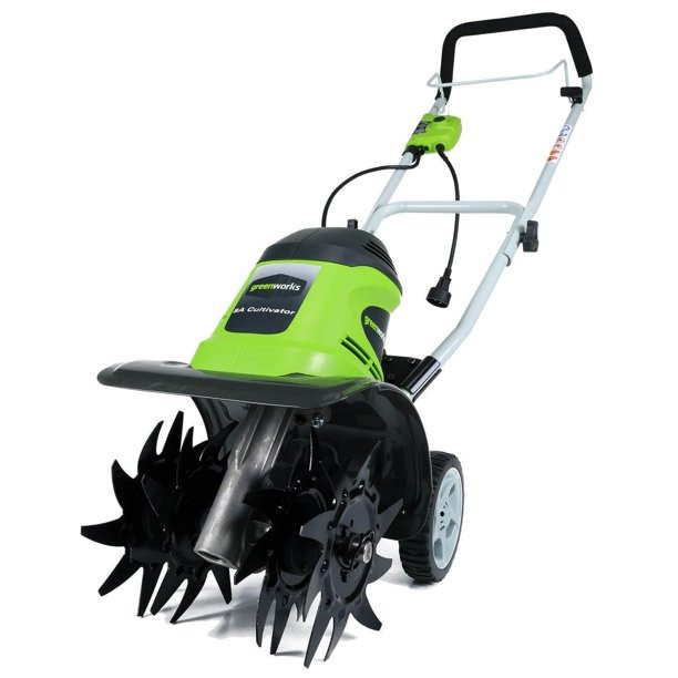 Greenworks 10″ 8 Amp Front-Tine Standard Rotating Corded Electric Walk Behind Tiller