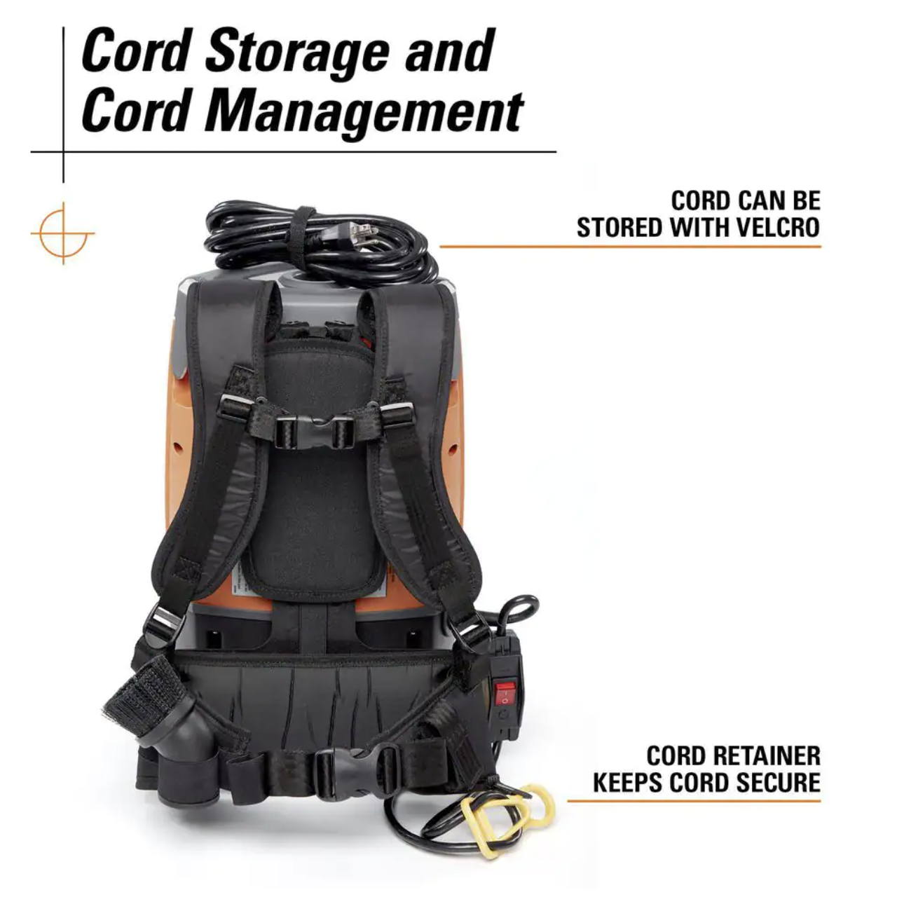 Ridgid 6 Qt. NXT Backpack Vacuum Cleaner with Filters and Locking Accessories for Dry Applications