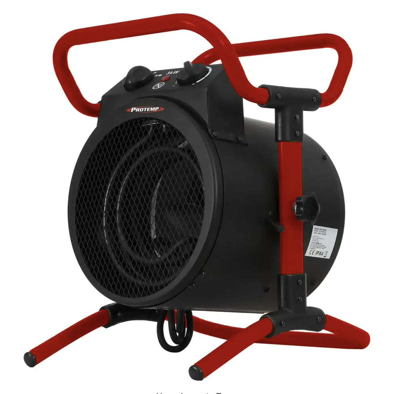 ProTemp Turbo 10.300 BTU Electric Fan Heater with 240-Volt Thermostat