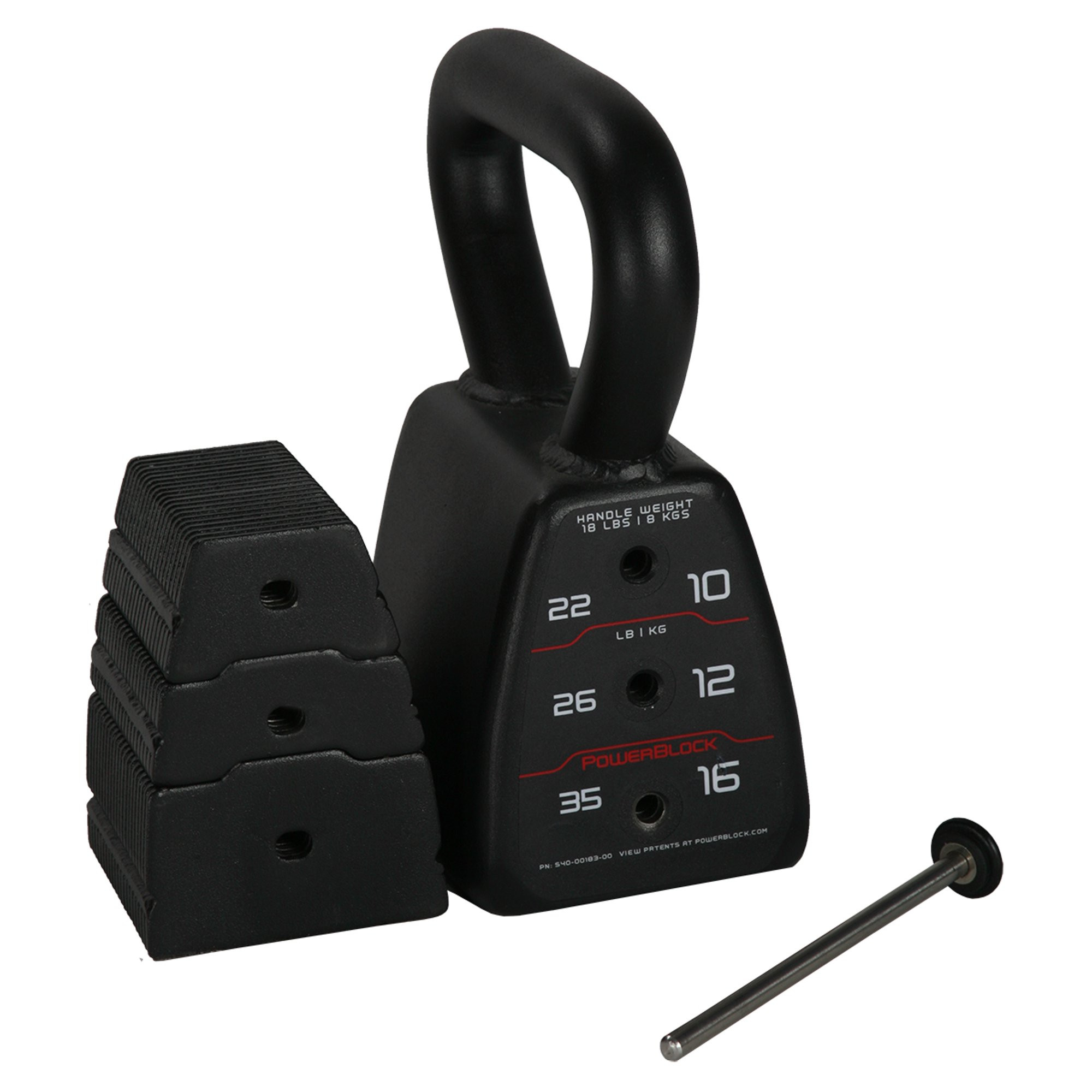 PowerBlock Adjustable Kettlebell 18-35 lbs. Single