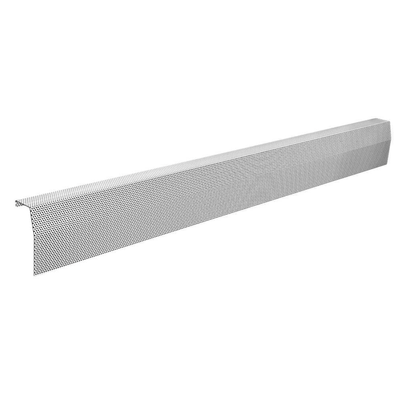 Baseboarders Premium Series 7 ft. Galvanized Steel Easy Slip-On Baseboard Heater Cover in White