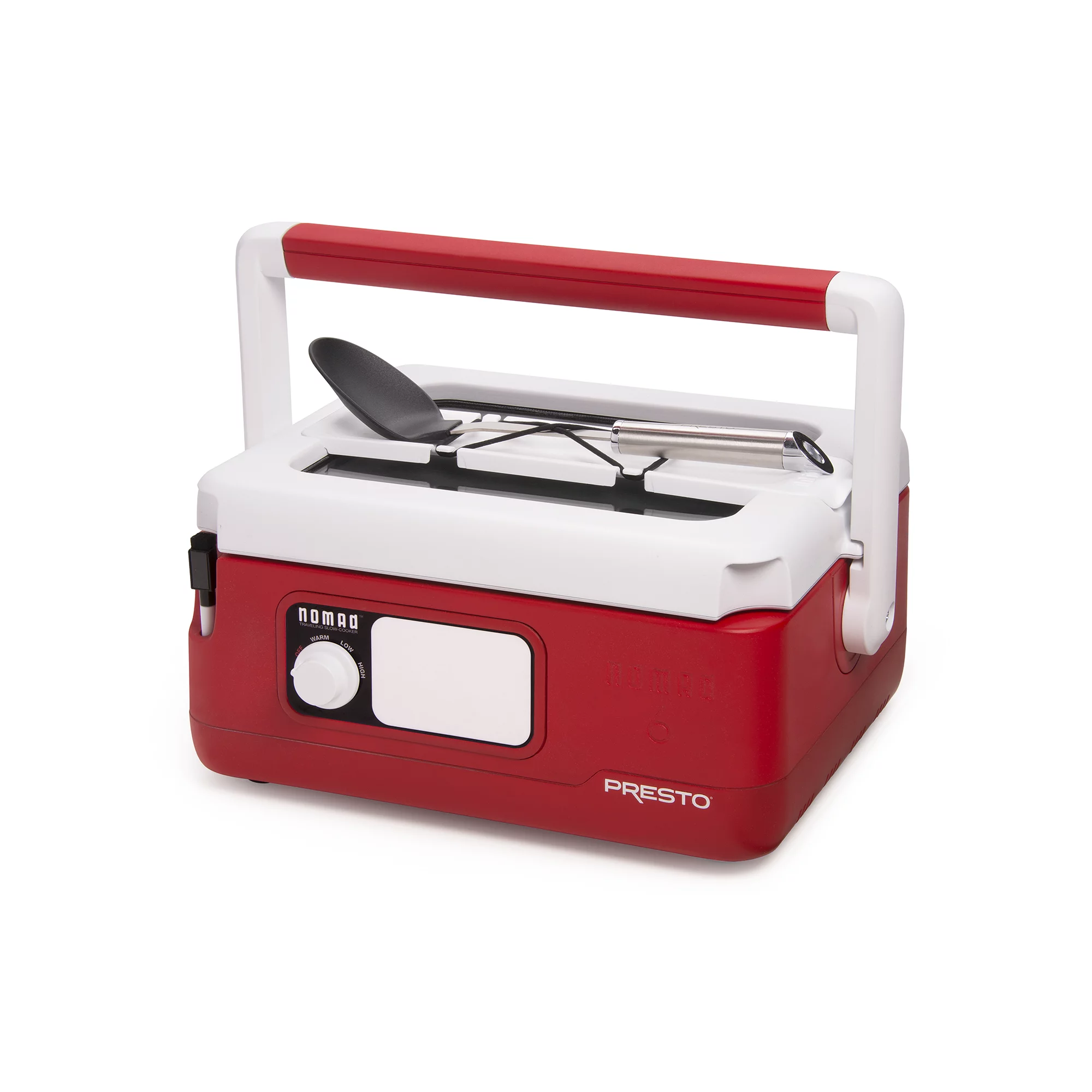 Presto 6-Quart Nomad Traveling Slow Cooker. Red