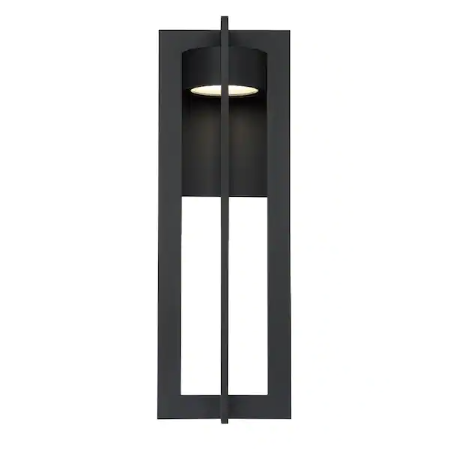 WAC Lighting Chamber 20 in. Black Integrated LED Outdoor Wall Sconce. 3000K