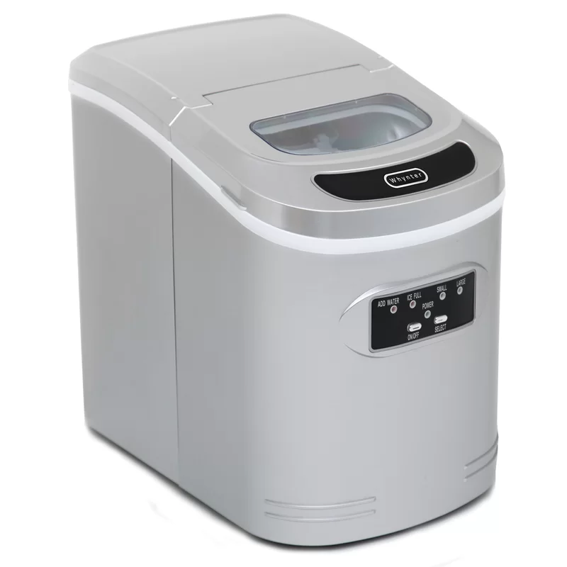 Whynter Compact Portable Ice Maker 27 lb Capacity Silver. IMC-270MS