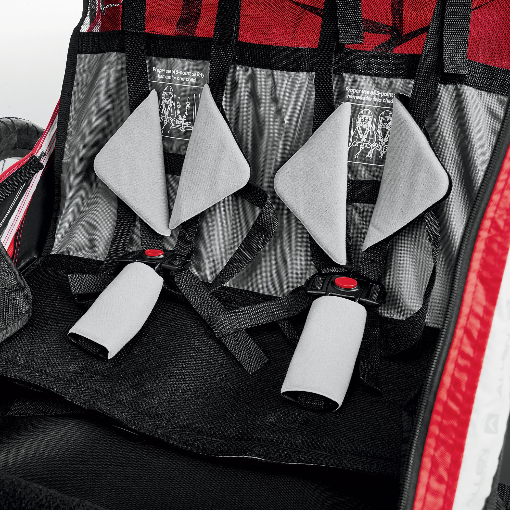 Allen Sports Deluxe Steel 2-Child Bicycle Trailer. T2 Red