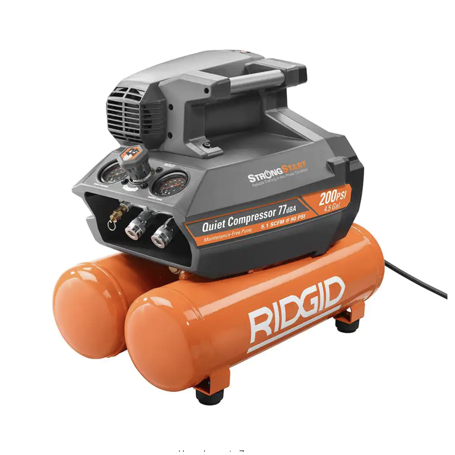 Ridgid OF45200SS 4.5 Gal. Portable Electric Quiet Air Compressor