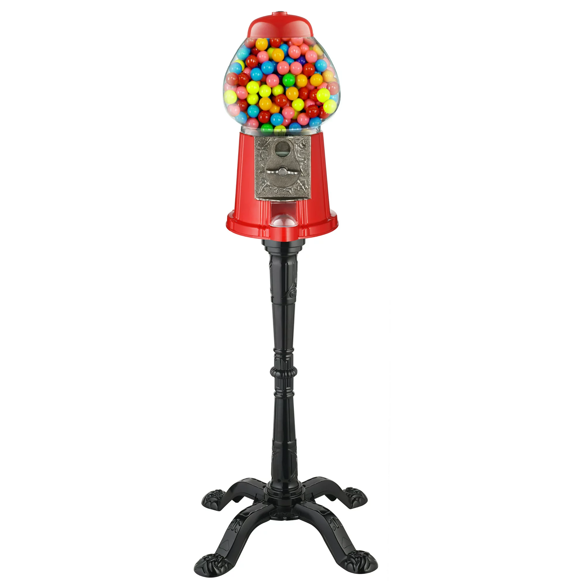 Great Northern Popcorn 15″ Vintage Candy Gumball Machine & Bank with Stand