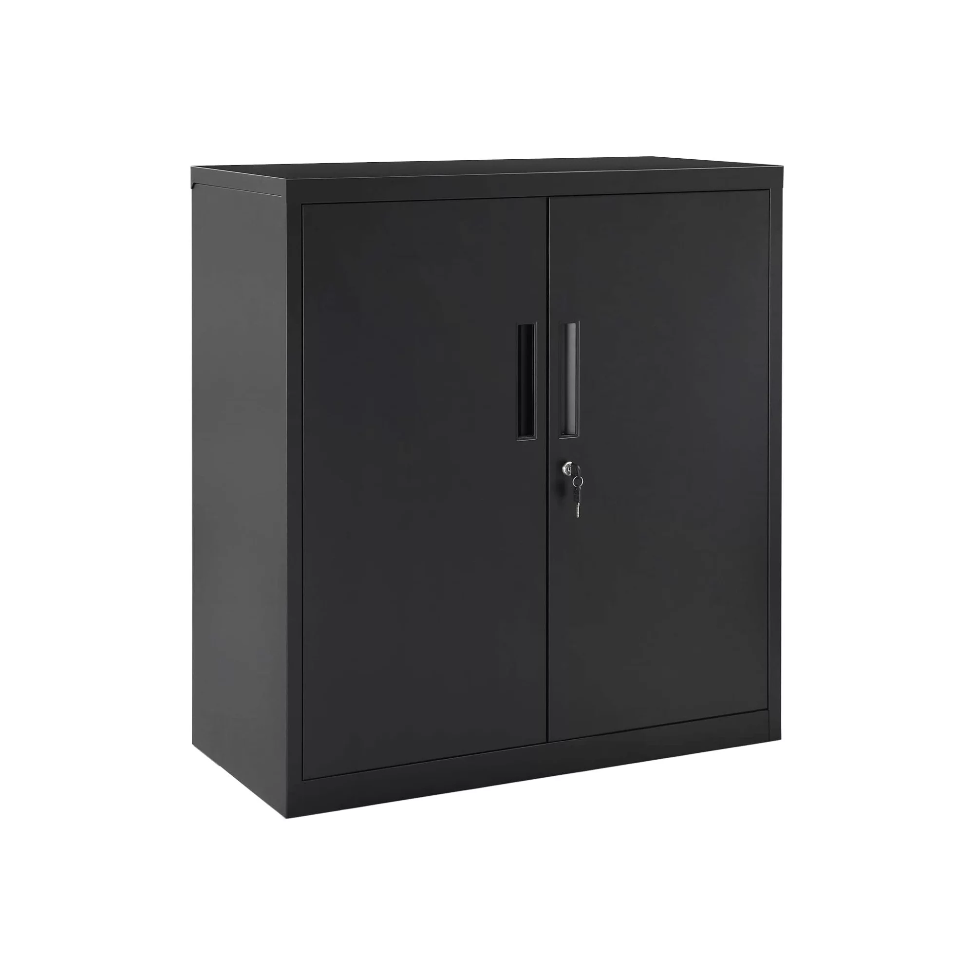 Songmics Steel Storage Cabinet. Office Cabinet with Storage Shelves. Black