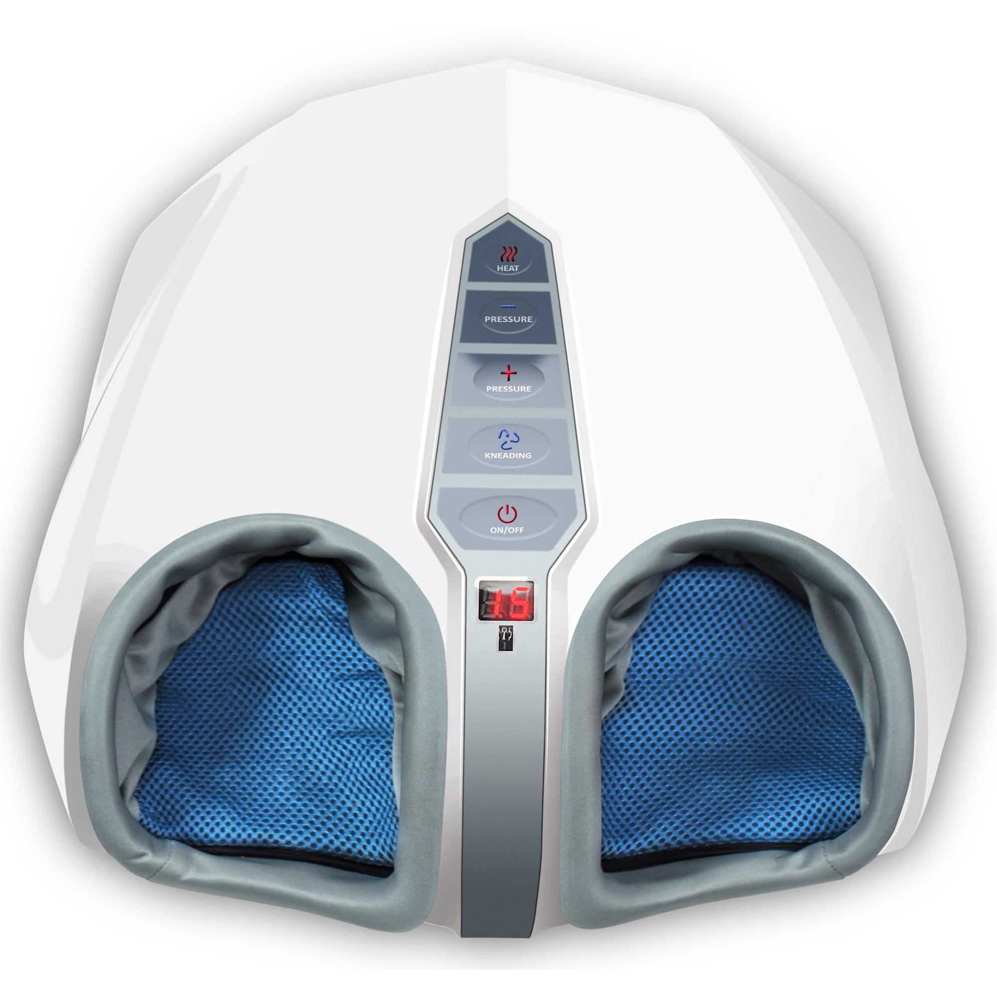 Miko Shiatsu Foot Massager Machine with Heat. Kneading. Rolling. and Vibration. White
