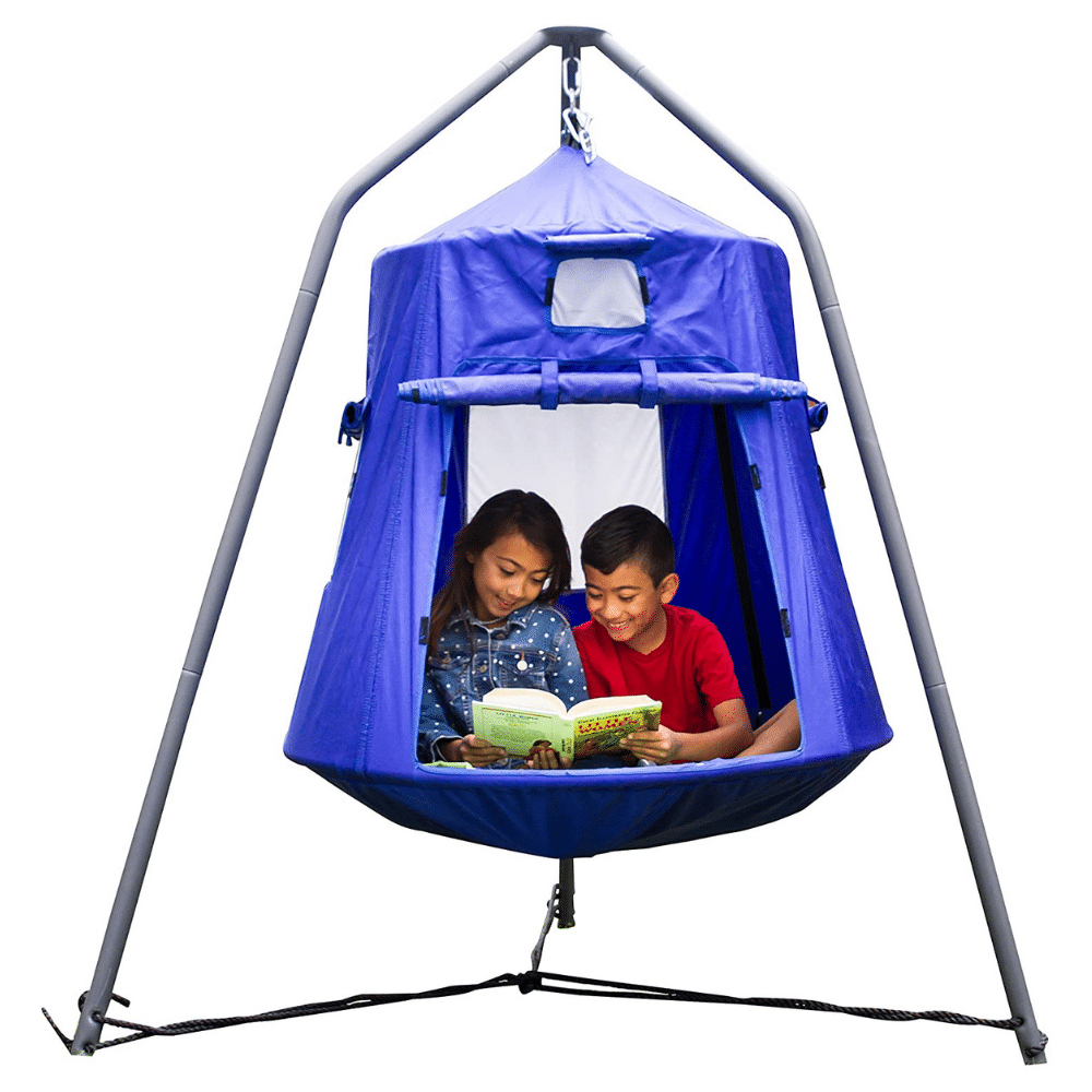Sportspower BluPod Jr. Floating Tent Swing. Blue