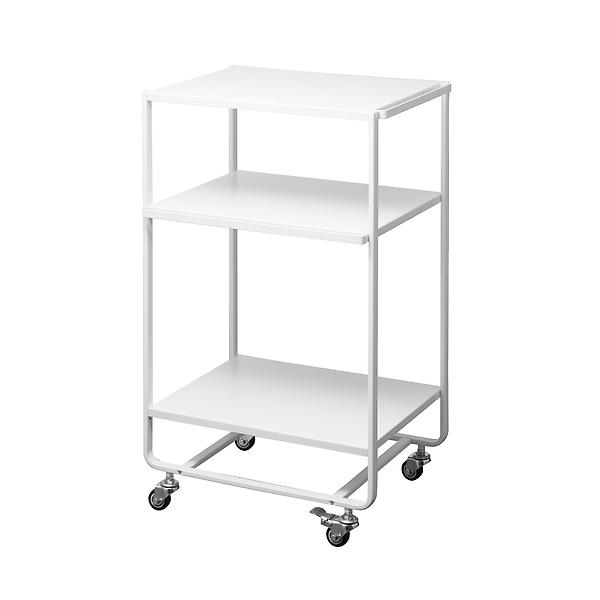 Yamazaki Tower Rolling Utility Cart White