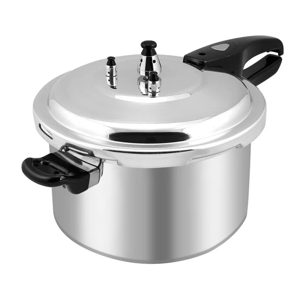 Barton 8-Quart Aluminum Pressure Cooker Stovetop Fast Cooker Pot Pressure Regulator Fast Cooking. Silver