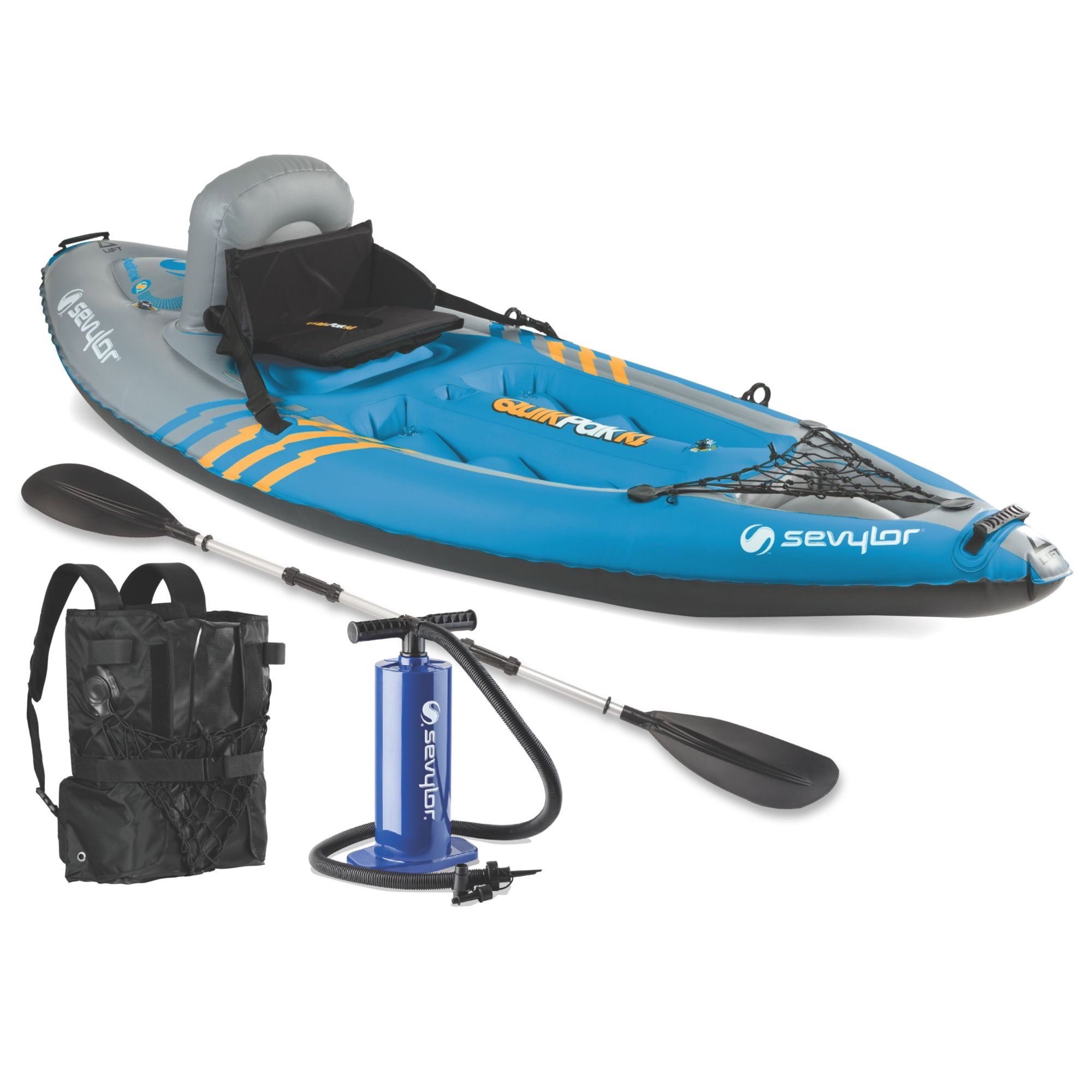 Sevylor Quikpak K1 One Person Kayak. Inflatable