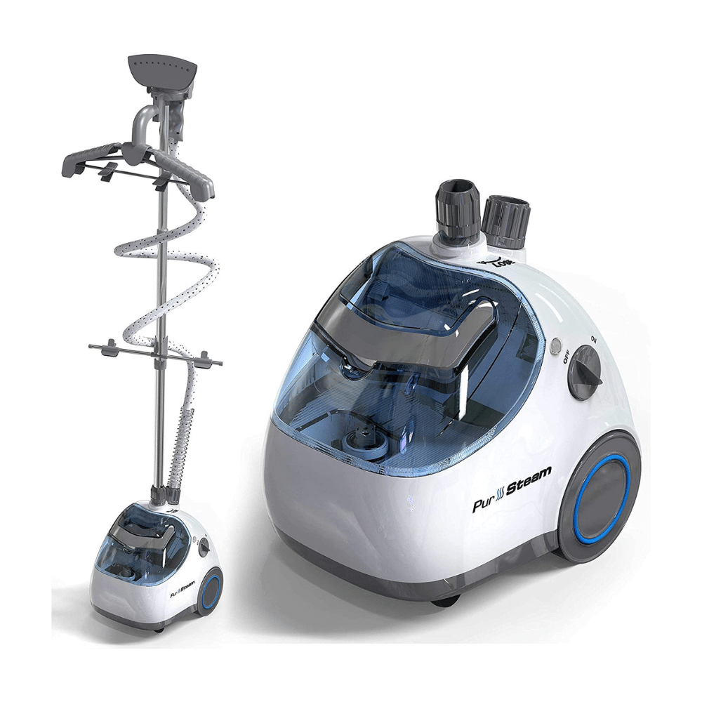 PurSteam Garment Steamer. Heavy Duty Powerful Fabric Steamer with Fabric Brush and Garment Hanger
