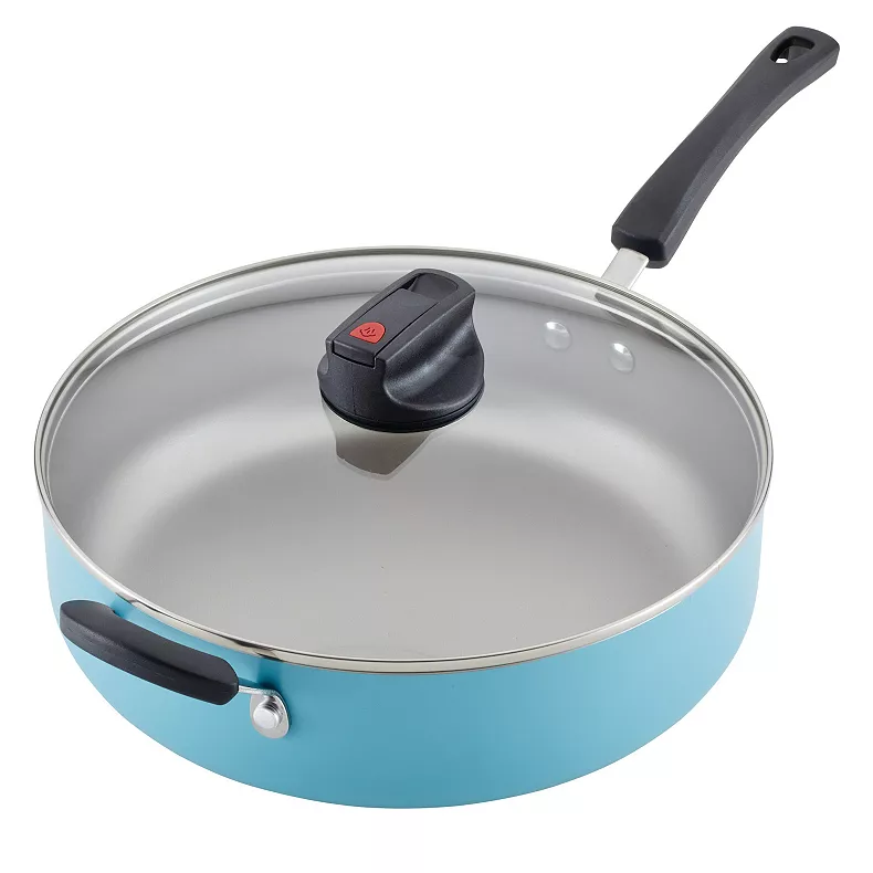 Farberware Smart Control 6-qt. Nonstick Jumbo Cooker with Helper Handle. Blue