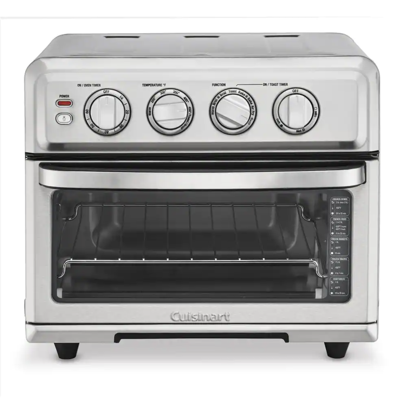 1800 W Stainless Steel 0.6-cubic-foot Air Fryer Toaster Oven with Grill