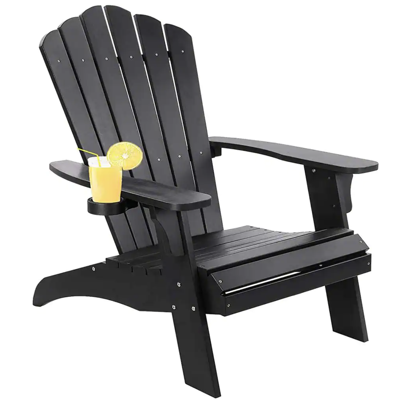 Trustmade Polystyrene Composite Adirondack Chair. Black
