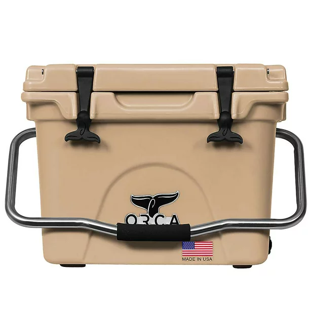 Orca 20 Quart Cooler. Tan