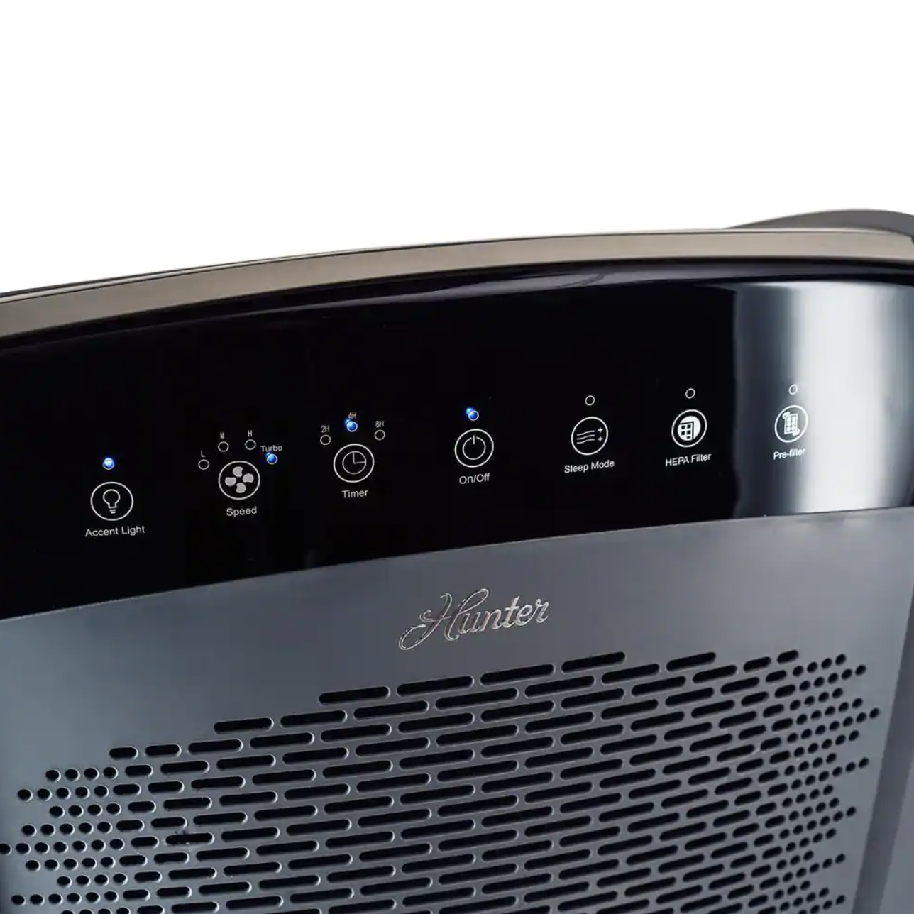 Hunter True HEPA Large Console Air Purifier. Graphite