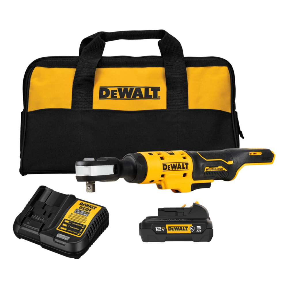 Dewalt XTREME 12V MAX Brushless 3/8 In. Ratchet Kit (Battery And Charger Included)