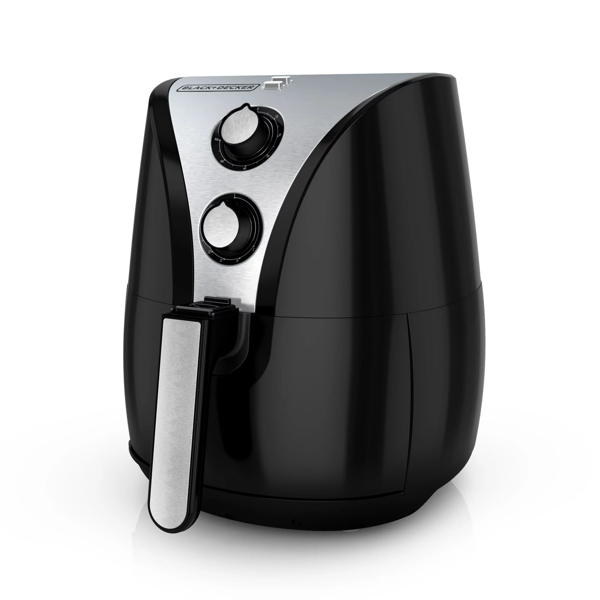 Black + Decker Purifry 2-Liter Air Fryer. Black/Silver (HF110SBD)