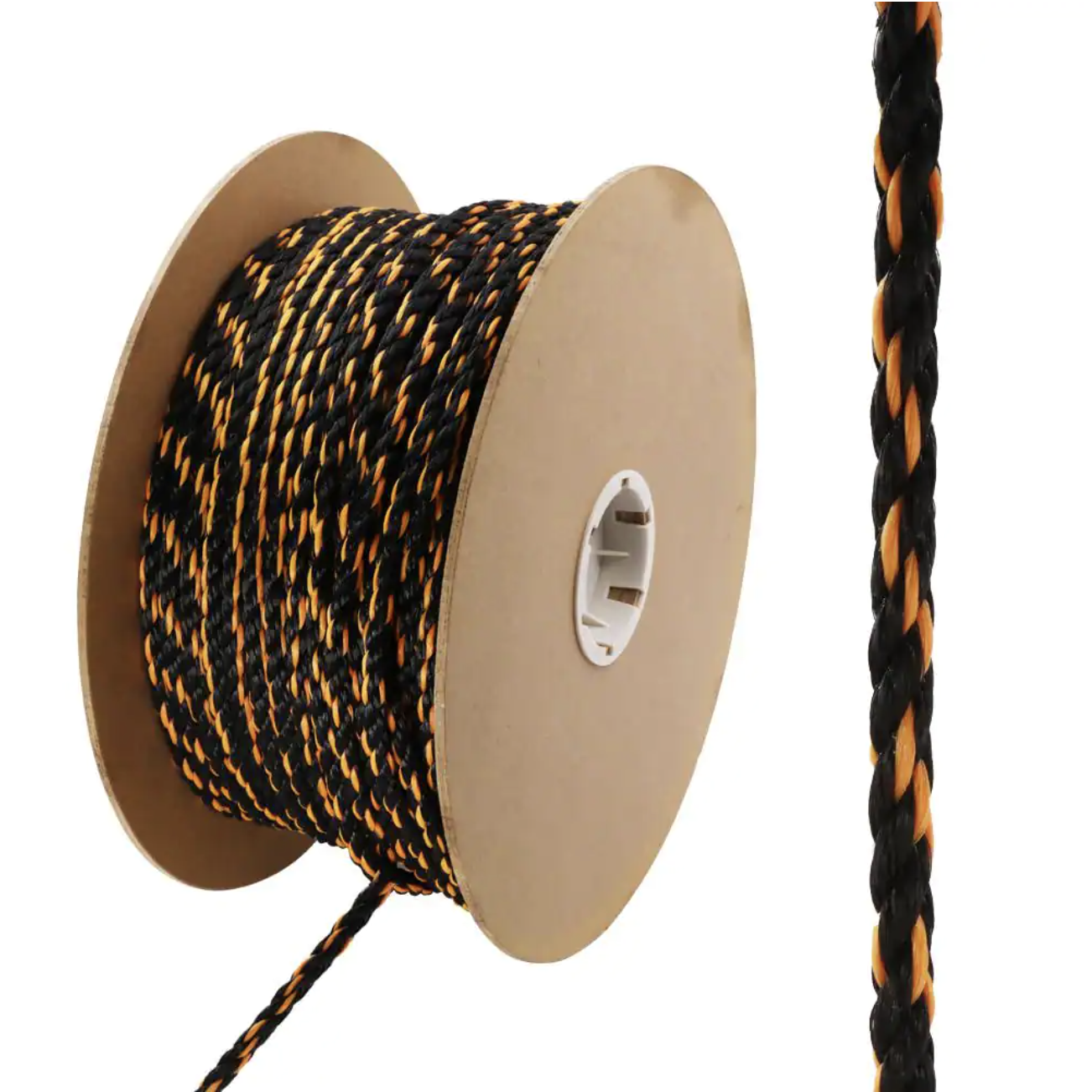 Everbilt 3/8 in. x 400 ft. Polypropylene Truck Rope. Black and Orange