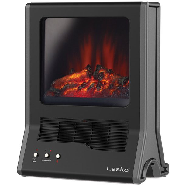 Lasko Ultra Ceramic Fireplace Heater. Black