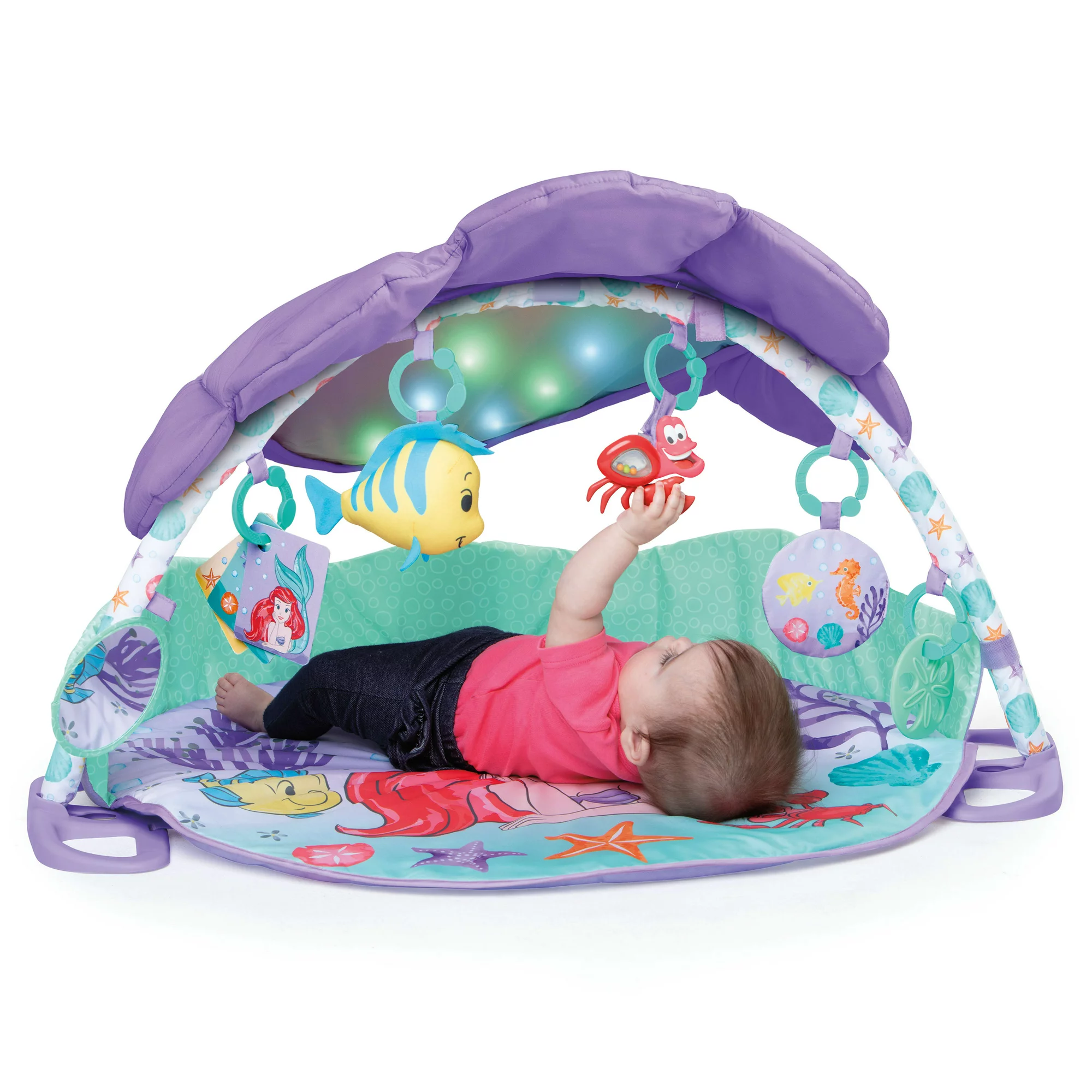 Bright Starts The Little Mermaid Twinkle Trove Light-Up Musical Baby Activity Gym