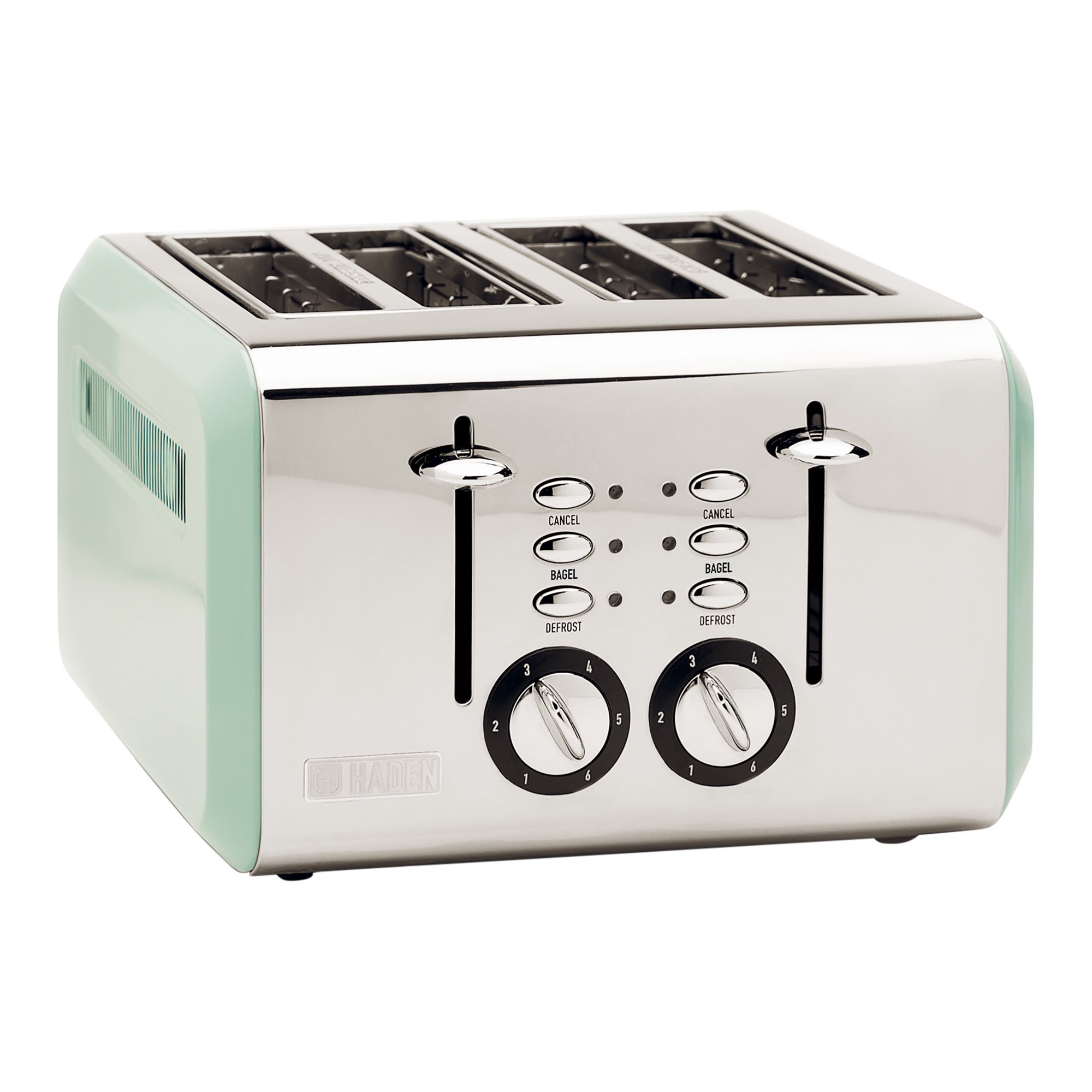 Haden 75009 Cotswold 4-Slice. Wide Slot Toaster in Sage Green