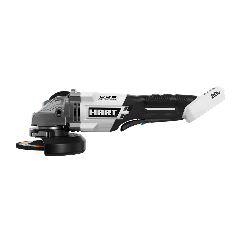 Hart 20 Volt Brushless 4-1/2-Inch Angle Grinder/Cutoff Tool. Battery Not Included
