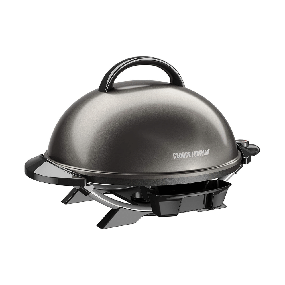George Foreman 15+ Serving Indoor/Outdoor Electric Grill. Gun Metal (GFO240GM)
