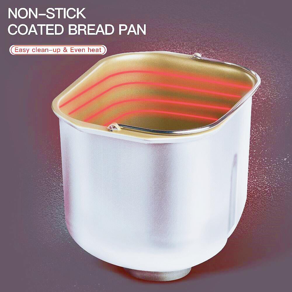 KBS 17-In-1 Bread Maker Machine Fully Automatic with 2LB Capacity 3 Loaf Sizes Homemade Fresh Gluten-Free