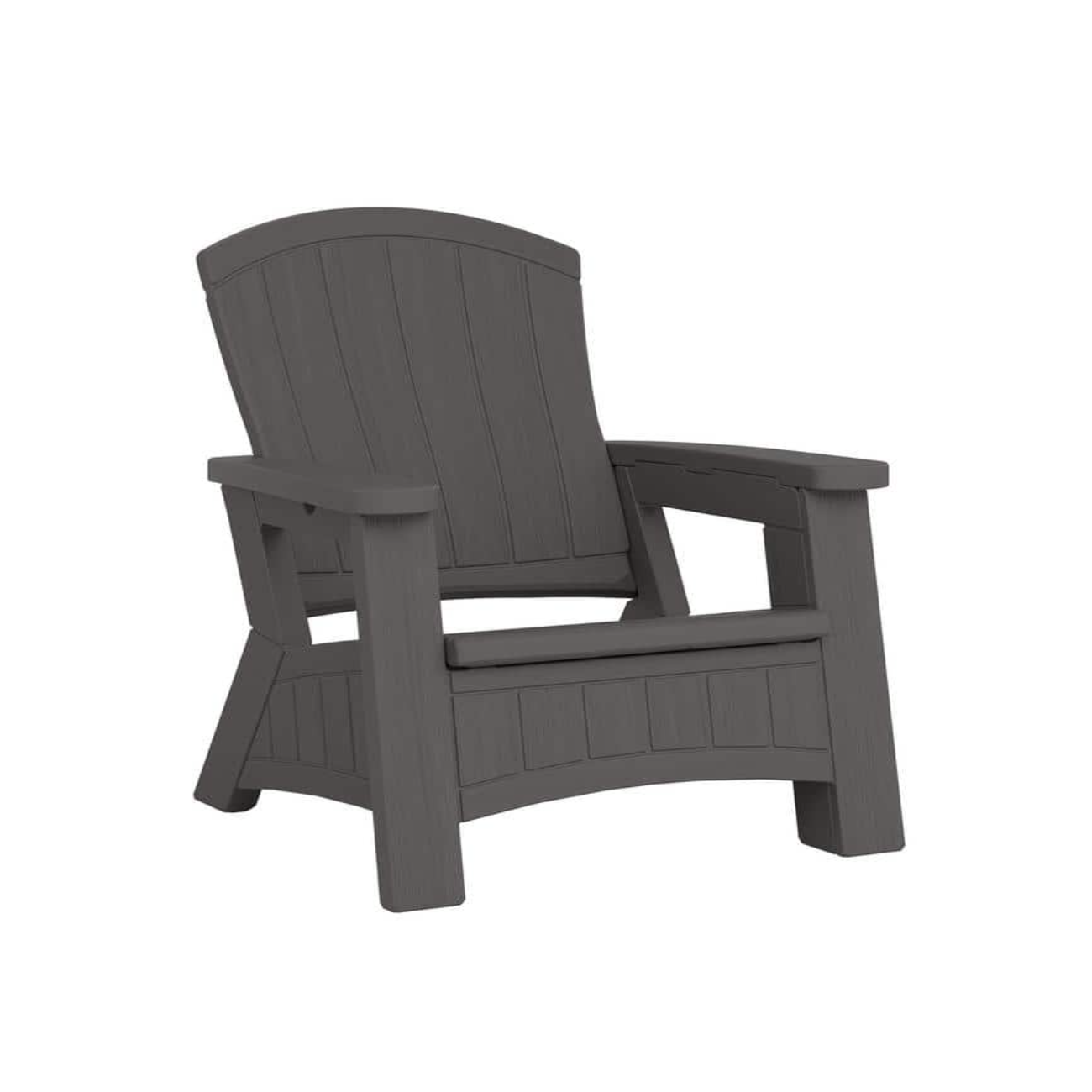 Suncast Peppercorn Plastic Adirondack Chair